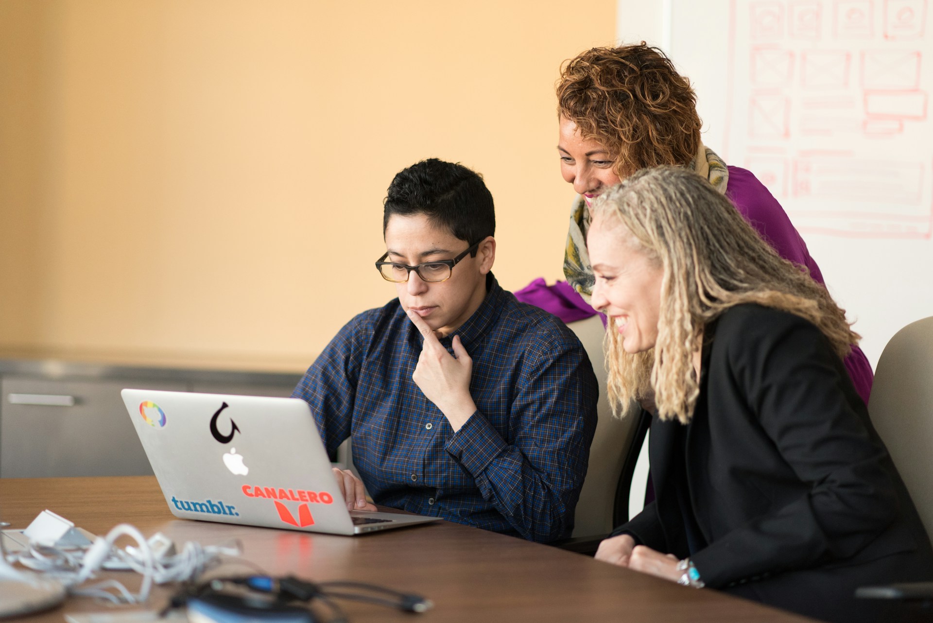 Professional facility management team in action